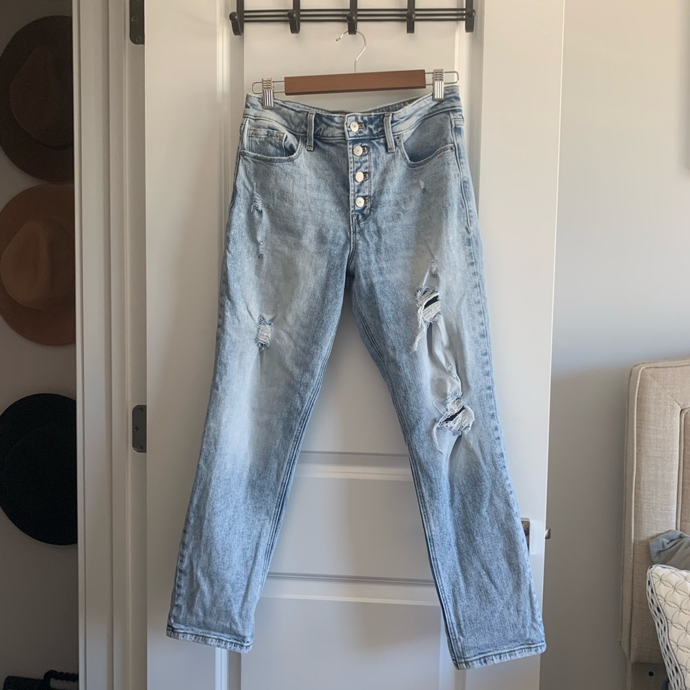 Old Navy Power High Rise Slim Straight Jeans